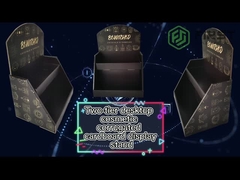 Exhibición modificada para requisitos particulares del mostrador de la cartulina PDQ del papel de la exhibición de la encimera del POP de la impresión