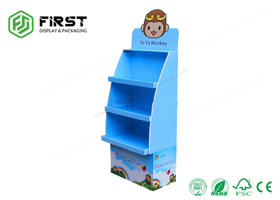 Custom Made Advertising Recycled Cardboard Paper Floor Display Stand