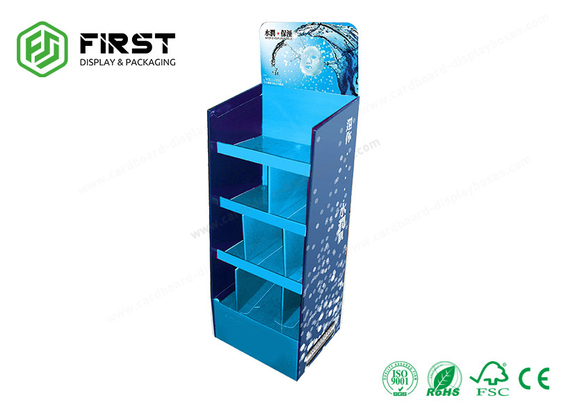 Custom Made Advertising Recycled Cardboard Paper Floor Display Stand